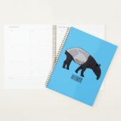 Tapir-Cartoon-Abbildung Planer (Anzeige)