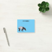 Tapir-Cartoon-Abbildung Post-it Klebezettel (Büro)