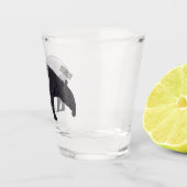 Tapir-Cartoon-Abbildung Schnapsglas (Rechts)