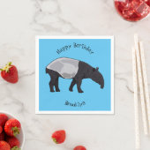 Tapir-Cartoon-Abbildung Serviette (Beispiel)