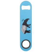 Tapir-Cartoon-Abbildung Speed Flaschenöffner (Rückseite)