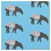 Tapir-Cartoon-Abbildung Stoff (Nahaufnahme)