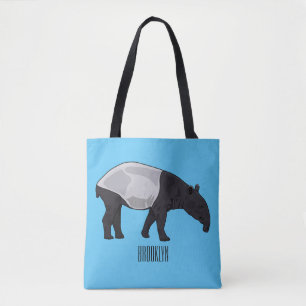 Tapir-Cartoon-Abbildung Tasche