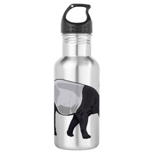 Tapir Cartoon-Illustration Edelstahlflasche