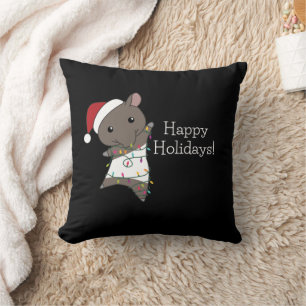 Tapir Christmas Tapire Winter Kissen