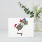 Tapir Christmas Tapirs Winter Animals Postkarte (Stehend Vorderseite)
