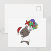 Tapir Christmas Tapirs Winter Animals Postkarte (Vorne/Hinten)