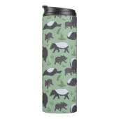 Tapir Family Dinner in Green Thermosbecher (Nach rechts gedreht)
