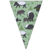 Tapir Family Dinner in Green Wimpelkette (Erste Fahne)