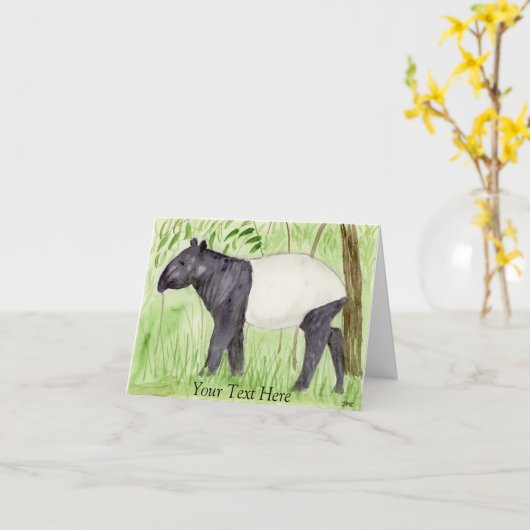 Tapir Karte (Gelbe Blume)
