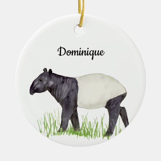 Tapir Keramik Ornament (Vorne)