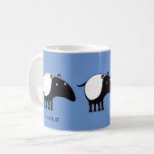 Tapir Personalisierter Name Kaffeetasse (Vorderseite Links)