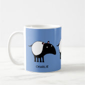 Tapir Personalisierter Name Kaffeetasse (Links)