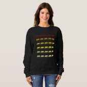 Tapir Retro-Tiermuster Sweatshirt (Vorne ganz)