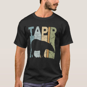 Tapir Vintag Animal Lover Retro Tapir T-Shirt