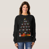 Tapir Weihnachtsbaum Niedlichen Weihnachtsgeschenk Sweatshirt (Vorne ganz)