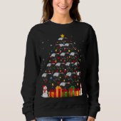 Tapir Weihnachtsbaum Niedlichen Weihnachtsgeschenk Sweatshirt (Vorderseite)