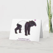 Tapir Will Hugges Card Karte (Rückseite)