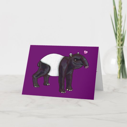 Tapir Will Hugges Card Karte (Vorderseite)