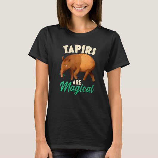 Tapire sind Zaubertiere T-Shirt (Vorderseite)