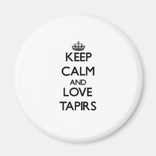 Tapirs mit Liebe und Ruhe behalten Magnet