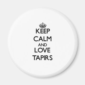 Tapirs mit Liebe und Ruhe behalten Magnet