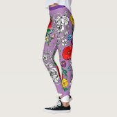 Tapis de fleurs au coquelicot leggings (Links)