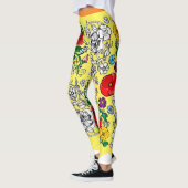 Tapis de fleurs au coquelicot leggings (Links)