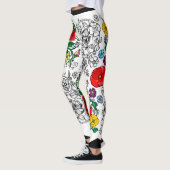 Tapis de fleurs au coquelicot leggings (Links)