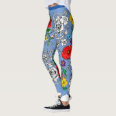 Tapis de fleurs au coquelicot leggings (Links)
