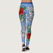 Tapis de fleurs au coquelicot leggings (Rückseite)