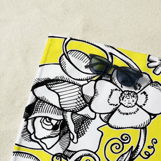 Tapis de fleurs au coquelicot strandtuch (Beispiel)