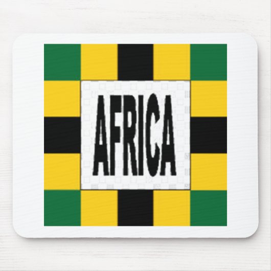Tapis de souris blanc Design AFRICA Mousepad (Vorne)
