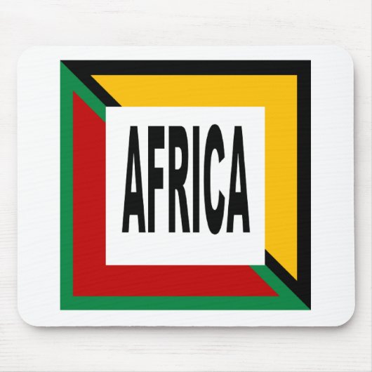 Tapis de souris blanc Design AFRICA Mousepad (Vorne)