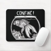 Tapis de souris Confiné Mousepad (Mit Mouse)