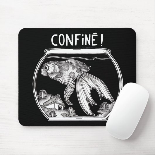 Tapis de souris Confiné Mousepad (Mit Mouse)