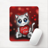 Tapis De Souris Le chaton t'aime Mousepad (Mit Mouse)