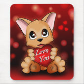 Tapis De Souris Le chiot t'aime Mousepad (Vorne)