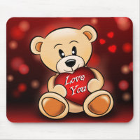 Tapis De Souris L'ourson t'aime