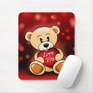 Tapis De Souris L'ourson t'aime Mousepad