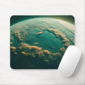 Tapis de Souris Planète Verte Mousepad (Mit Mouse)