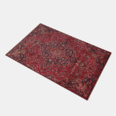 Tapis De Souris roter antiker Teppich Fußmatte (Schrägansicht)