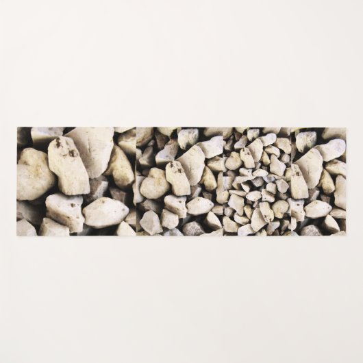 Tapis de yoga motif cailloux pierres naturelles yogamatte (Vorderseite (Horizontal))