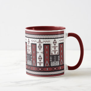 TAPIS MZAB AMAZIGH GHARDAIA ALGERIEN  TASSE