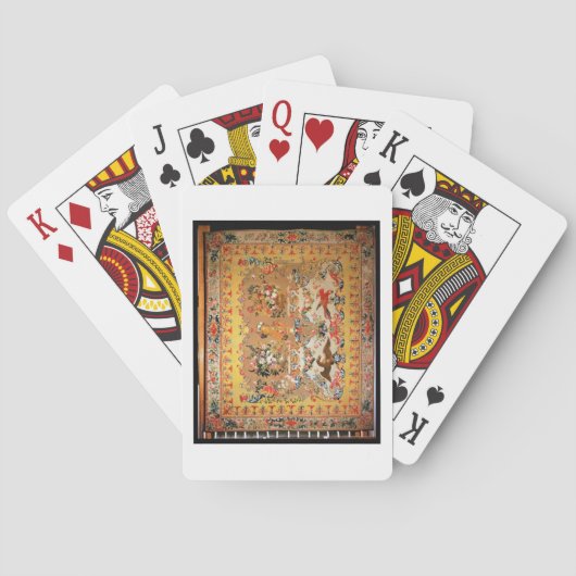 Tapisserie, 1720s (Gewebe) Spielkarten (Rückseite)