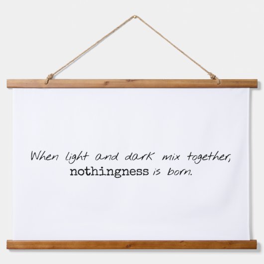 Tapisserie aus hellem und dunklem Holz Wandteppich Mit Holzrahmen (Vorne)