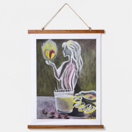 Tapisserie aus Holz2 Wandteppich Mit Holzrahmen