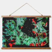 Tapisserie aus Holz gerecycelt Foto aus Kunststoff Wandteppich Mit Holzrahmen (Vorne)