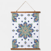 Tapisserie aus Holz mit Deckenwänden und Medallion Wandteppich Mit Holzrahmen (Vorderseite)