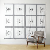 Tapisserie für kundenspezifische Firmenlogos - Ber Wandteppich (Beispiel (Horizontal))